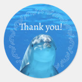 ドルフィンブルー海ありがとう ラウンドシール (正面)