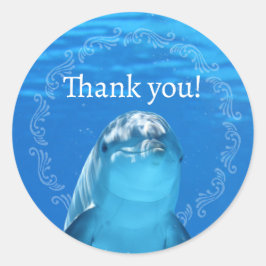 ドルフィンブルー海ありがとう ラウンドシール