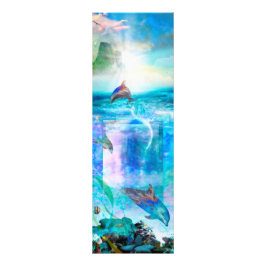 ドルフィンブルー海ダイバー フォトプリント           