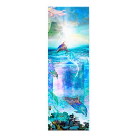 ドルフィンブルー海ダイバー フォトプリント            (正面)