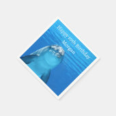 ドルフィンブルー海10thバースデーパーティー スタンダードカクテルナプキン (角)