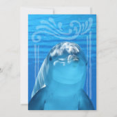 ドルフィンブルー海10th Birthday Party Invitation 招待状 (裏面)