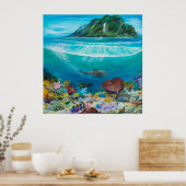 ドルフィンプリントオン ポスター (キッチン)