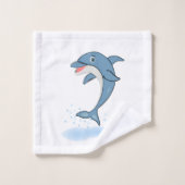 ドルフィンプリント バスタオルセット (ウォッシュタオル)