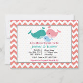 ドルフィンベビーシャワー招待状 招待状 (正面)