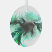 ドルフィンベビー ガラスオーナメント (正面右)