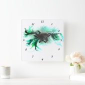 ドルフィンベビー スクエア壁時計 (ホーム)