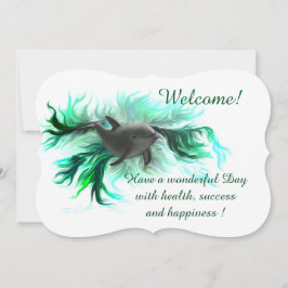 ドルフィンベビー、テキストの追加 招待状