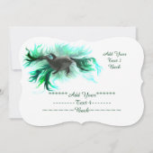 ドルフィンベビー、テキストの追加 招待状 (裏面)