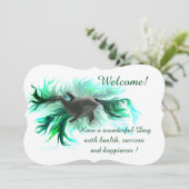 ドルフィンベビー、テキストの追加 招待状 (スタンド正面)