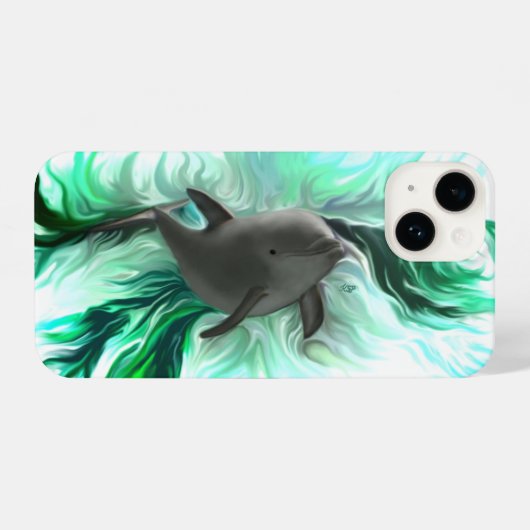 ドルフィンベビー iPhoneケース (裏面横)