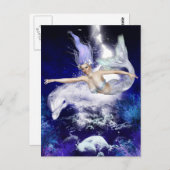 ドルフィンポストカード付きマーメイド ポストカード (正面/裏面)