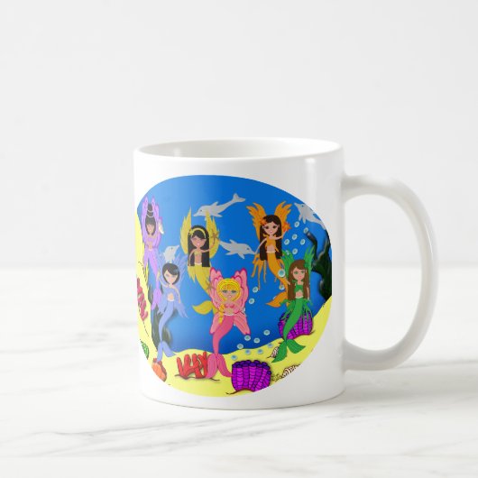 ドルフィンマグと海の妖精 コーヒーマグカップ (右)