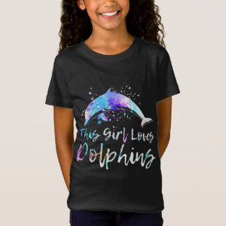 ドルフィンラバーギフト|この女の子はイルカの女性を愛している Tシャツ