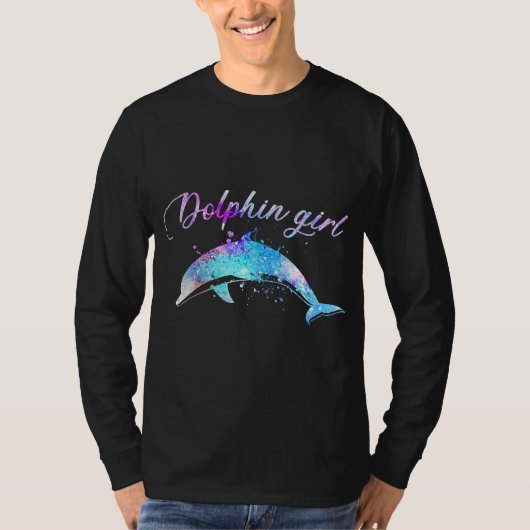 ドルフィンラバーギフト|銀河系ドルフィンガール Tシャツ (正面)