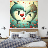 ドルフィンラブ2 キャンバスプリント (インサイチュ (寝室))