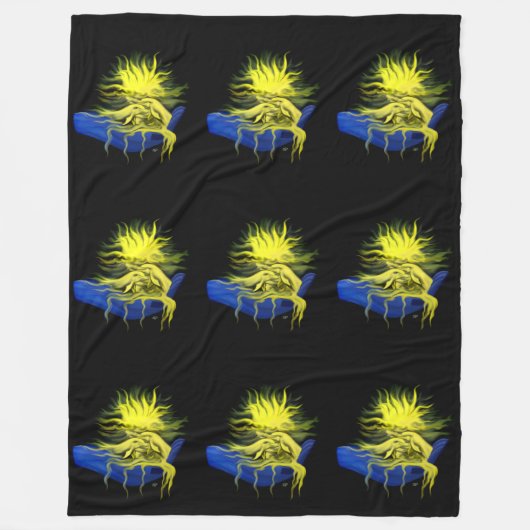 ドルフィンラブ フリースブランケット (正面)