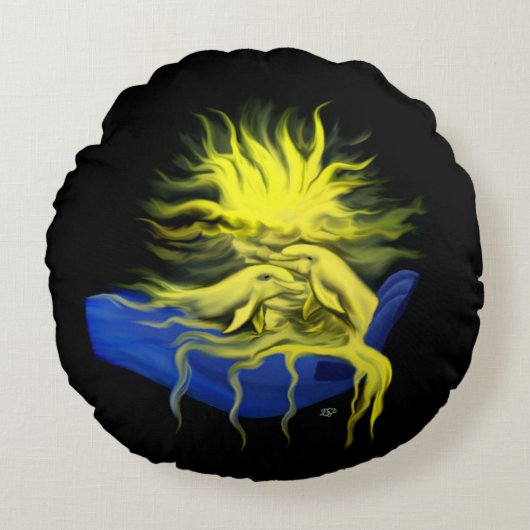 ドルフィンラブ ラウンドクッション (正面)