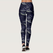 ドルフィンレギンスパシフィックホワイトサイドドルフィンパンツ レギンス (裏面)