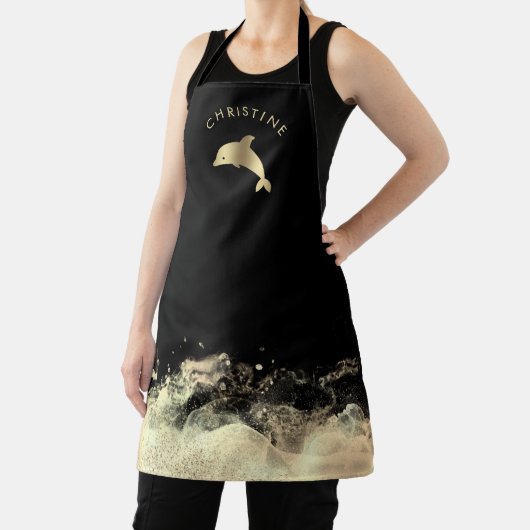 ドルフィンロゴ エプロン (インサイチュ)