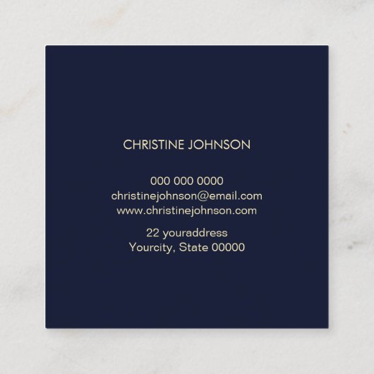 ドルフィンロゴ スクエア名刺 (裏面)