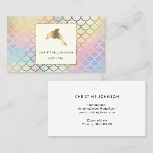 ドルフィンロゴ 名刺 (正面/裏面)