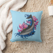 ドルフィンロータスフラワーズさくらんぼ花 クッション (ブランケット)