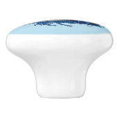 ドルフィンロータスフラワーズさくらんぼ花 セラミックノブ (側面)