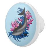 ドルフィンロータスフラワーズさくらんぼ花 セラミックノブ (右)