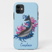 ドルフィンロータスフラワーズさくらんぼ花 Case-Mate iPhoneケース (裏面)