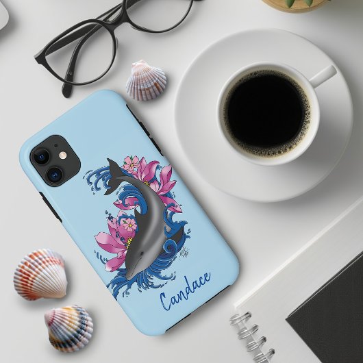 ドルフィンロータスフラワーズさくらんぼ花 Case-Mate iPhoneケース