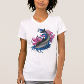 ドルフィンロータスフラワーズさくらんぼ花 Tシャツ (正面)