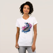 ドルフィンロータスフラワーズさくらんぼ花 Tシャツ (正面フル)