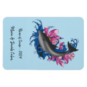 ドルフィンロータスフラワーズクルーズドア マグネット (横)