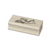 ドルフィン付きマーメイドスケッチ ラバースタンプ (スタンプ)