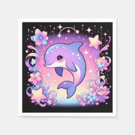 ドルフィン威厳のあるベビーシャワー スタンダードカクテルナプキン