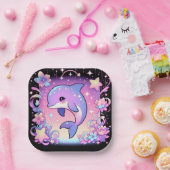 ドルフィン威厳のあるベビーシャワー ペーパープレート (パーティー)