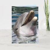 ドルフィン撮影スマイル誕生日カード カード (正面)