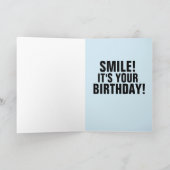 ドルフィン撮影スマイル誕生日カード カード (内部)