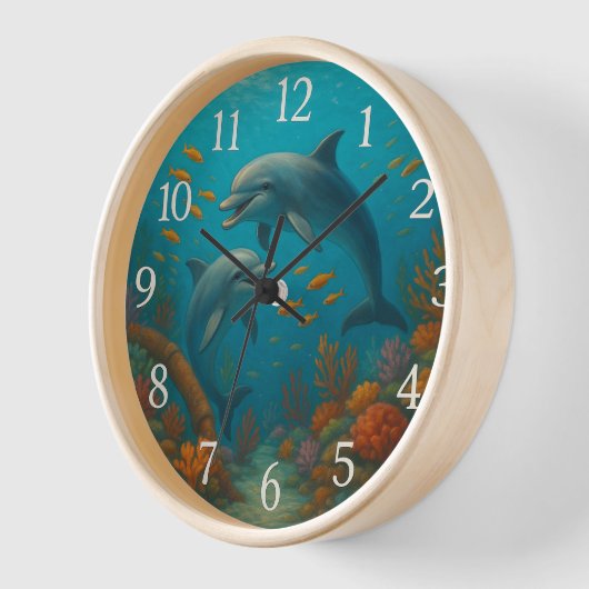 ドルフィン時間 壁時計 (傾斜)