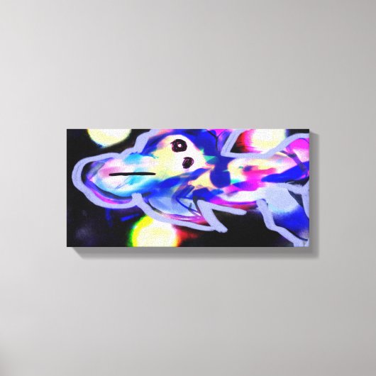 ドルフィン波 キャンバスプリント (正面)