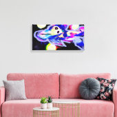 ドルフィン波 キャンバスプリント (インサイチュ (リビング))