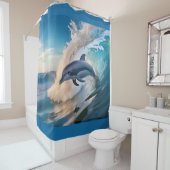 ドルフィン波 シャワーカーテン (インサイチュ)