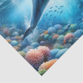 ドルフィン海リーフ水の色のデコページ 薄葉紙 (詳細)