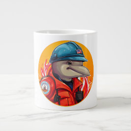 ドルフィン消防士  ジャンボコーヒーマグカップ