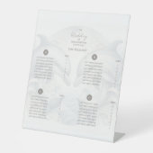 ドルフィン結婚をテーマにした座席表の台座標識 台座サイン (正面)