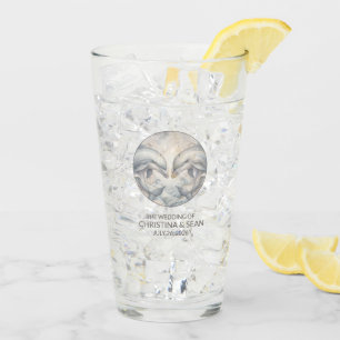 ドルフィン結婚テンプレートガラス タンブラーグラス