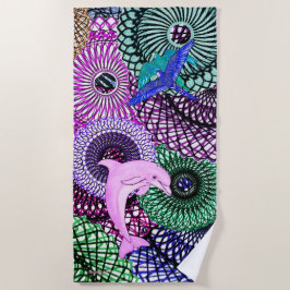 ドルフィン調和 ビーチタオル