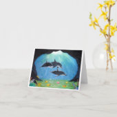 ドルフィン カード (黄色い花)