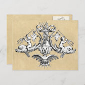 ドルフィン&ガルゴイル航海のシンボル ポストカード (正面/裏面)